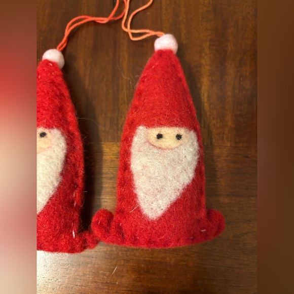 Christmas Happy Face Santa Ornaments Lot Of 4 - Picture 2 of 12